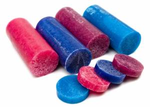 Blue, Pink and Purple Sponges