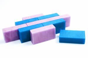 Blue and Purple Soap