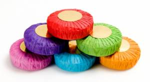 Pastillas de Jabón Artesano envueltas en plissé