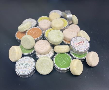 Variedad de Champú Sólido SCS de 50grs. en lata